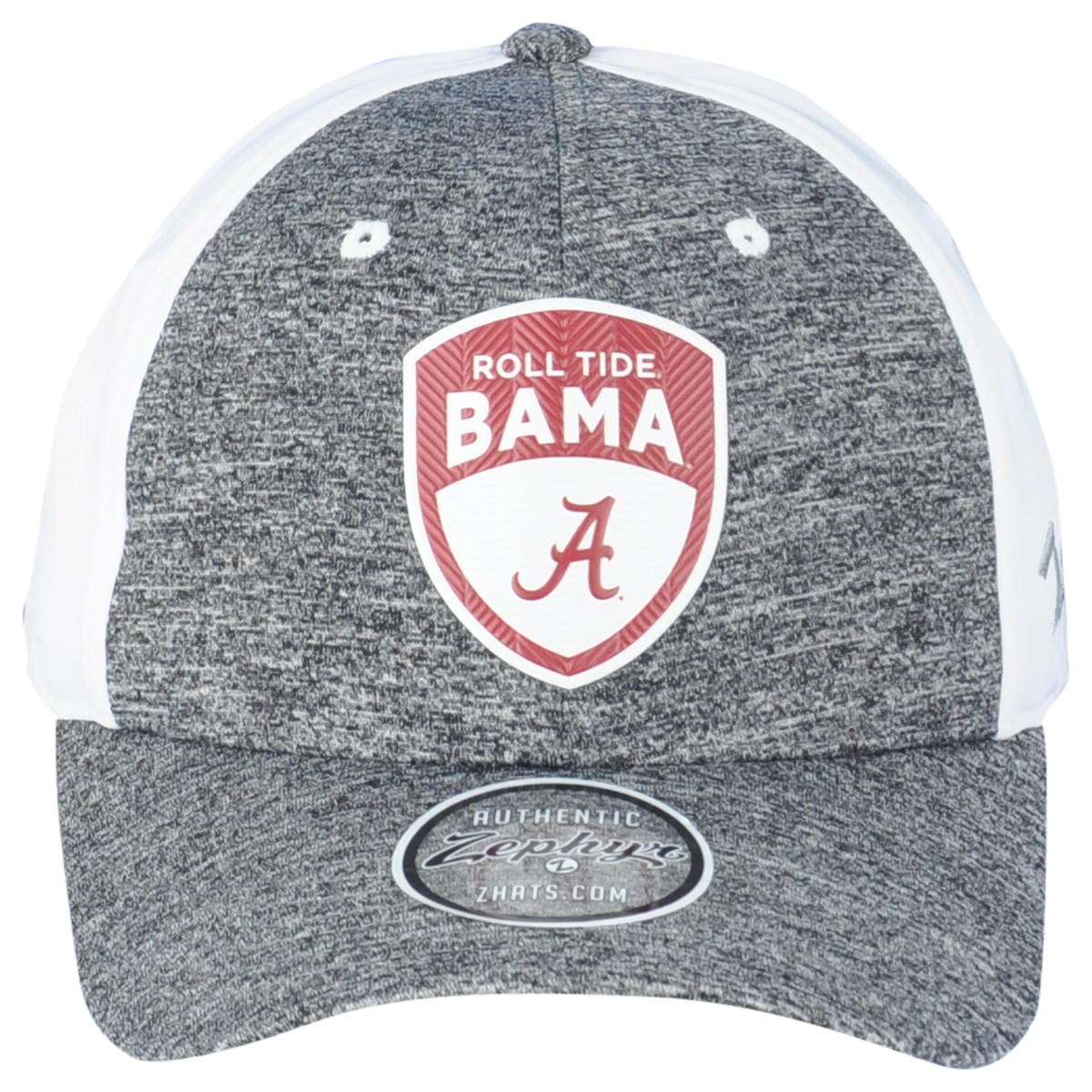 NCAA Zephyr Alabama Crimson Tide Snapback Curved Bill Gray Adjustable Hat  Cap