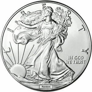1-American-Silver-Eagle-Dollar-Random-Date-1-Troy-Ounce-999-Pure-US-Mint-BU