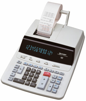 Sharp CS-2635 RHGY - Tischrechner mit 2-farbiger Druckfunktion
