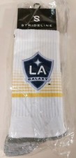 Strideline Premium Athletic Team White Socks MLS / NCAA LA Galaxy 1x Pair