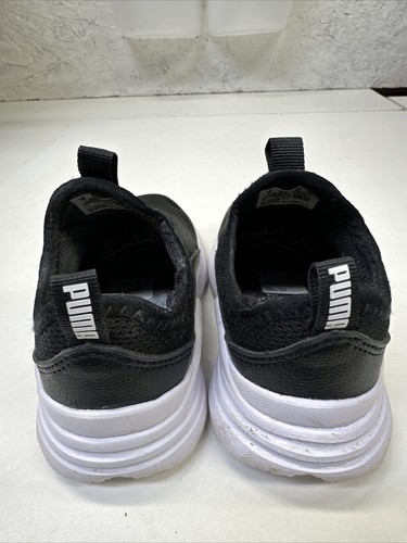 Black Toddler Puma Slip On Sneakers Size 6#039 - Picture 2 of 5