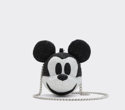 【ALDO】ディズニーコラボ ラインストーン ショルダーバッグ Disney X Aldo Crossbody Mickey Bag Micro Black Silver 100 YR