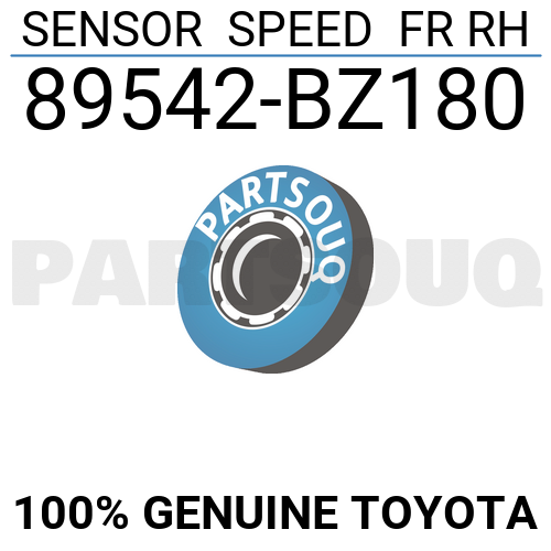 89542BZ180 Genuine Toyota SENSOR SPEED FR RH 89542-BZ180 | eBay