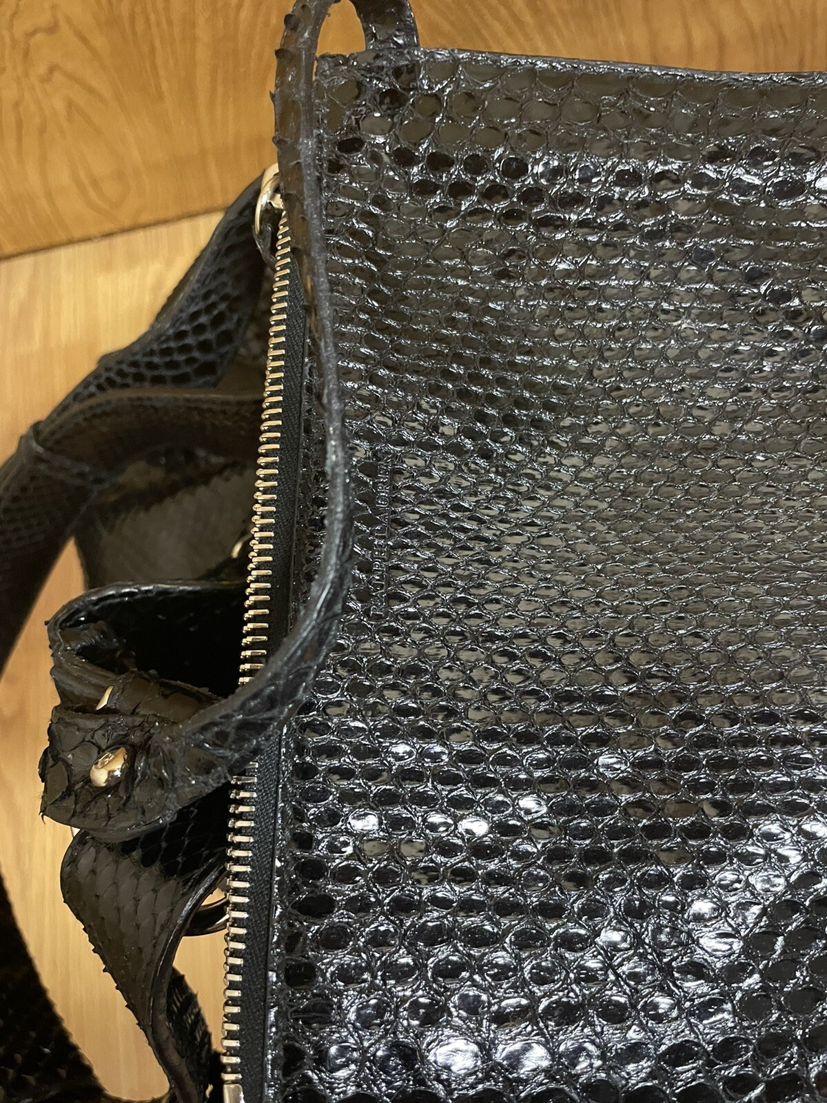 Ralph Lauren Collection Python Drawstring Bucket … - image 6