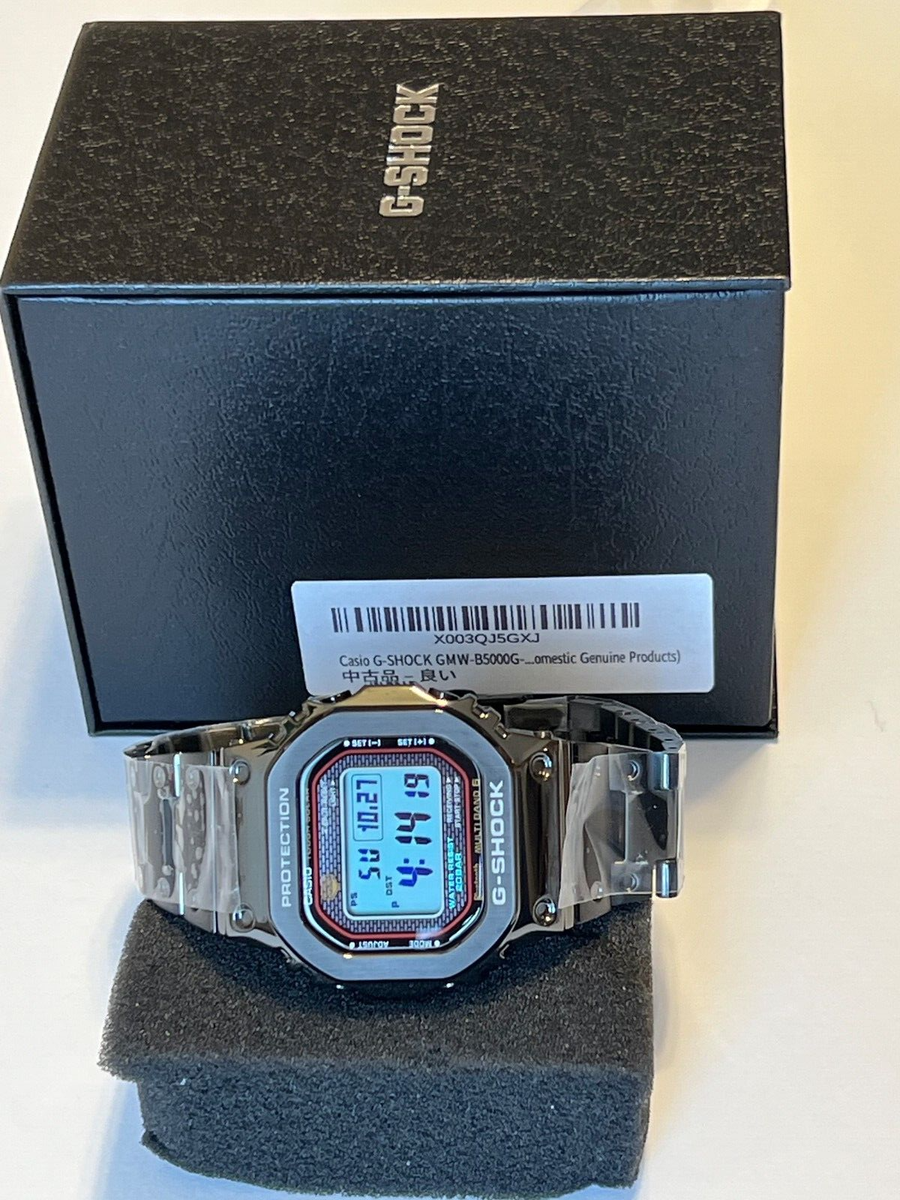 ✫ CASIO G-SHOCK GMW-B5000 Mod Metal LIMITED DLC Bezel Band Crystal GMW-B5000TFC ✫ CASIO G-SHOCK GMW-B5000 Mod Metal LIMITED DLC Bezel Band Crystal GMW-B5000TFC