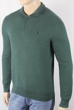 Polo Ralph Lauren Green 1/2 Half Zip Mesh Sweater Green Pony NWT 110