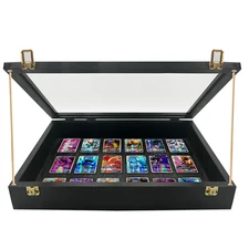 Trade Show Display Case Small Tabletop Card Display Case  Jewellery Case Black
