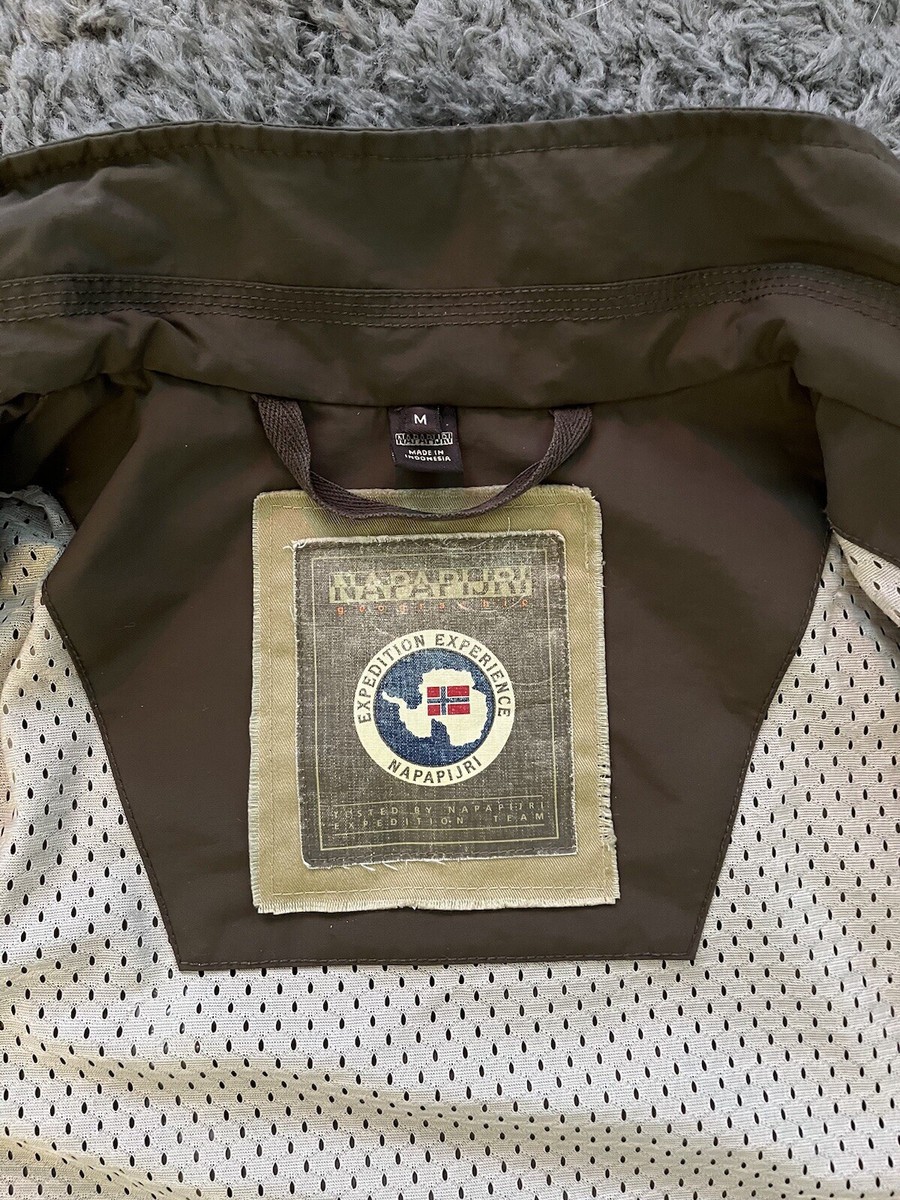 Napapijri Jacket Medium Khaki Green Geographic Expedition Napapijri Jacket Medium Khaki Green Geographic Expedition