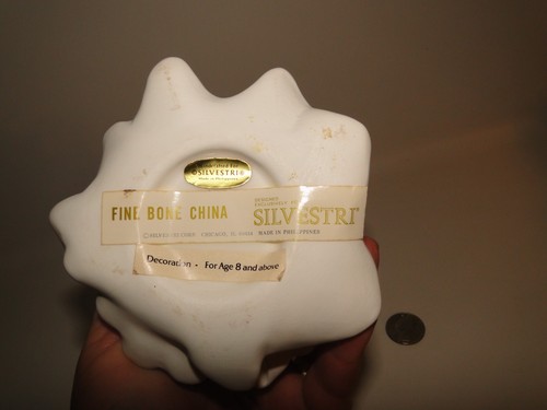 Fine Bone China White Christmas Tree Tealight Holder, Silvestri, 5 1/4" Tall - Picture 6 of 8