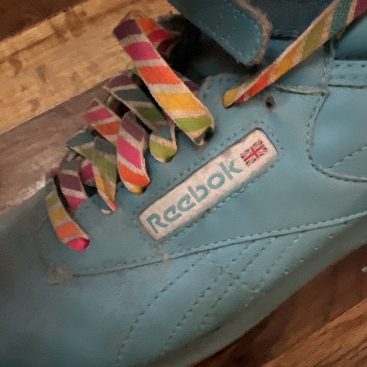 Womens Reebok Freestyle 25th Anniversary Hi Tops Turquoise women