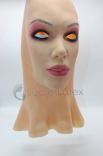 SILICONE FEMALE CROSS DRESS TRANSGENDER RUBBER REAL DISGUISE LIFE LADY MASK - Picture 3 of 7