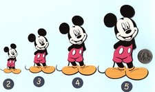 Mickey Mouse Die Cuts - Printed Mickey Mouse Die Cuts - Printed Disney Die cuts