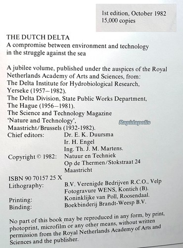 THE DUTCH DELTA 1st Ed 1982 Cased Book Set 575+ pages, 500+ illustrations 8+ lbs - Picture 7 of 10