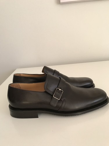 NUOVE SCARPE MOCASSINO IN PELLE MARRONE BALLY TAGLIA 10 1/2 MADE IN SWITZERLAND - Foto 5 di 9