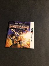 samurai warriors chronicles 3ds Manual Only