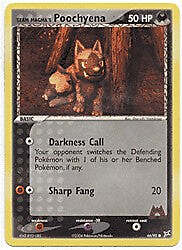 EX Aqua vs Magma 66/95 Poochyena Pokemon Card