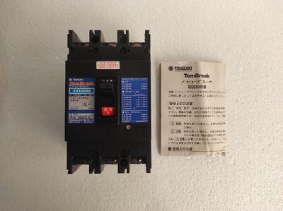 TERASAKI TEMBREAK XS100NB 15A 3 POLE CIRCUIT BREAKER
