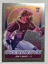 2021 Panini Chronicles OVERDRIVE Baseball Joey Bart Silver RC Card # 4 SF Giants