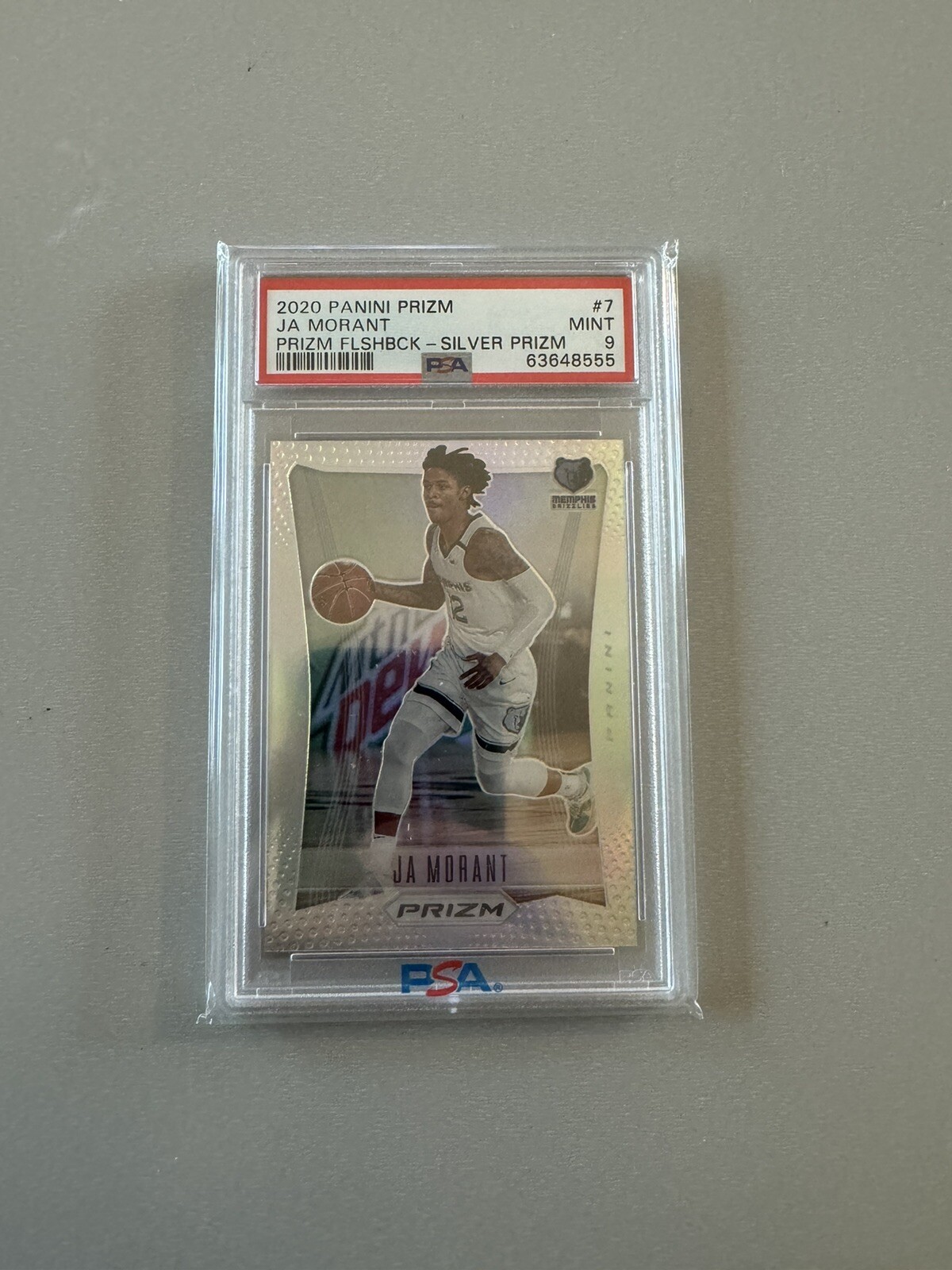 2020-21 Panini Prizm FLASHBACK #7 Ja Morant - PSA 9 MINT - Memphis Grizzlies