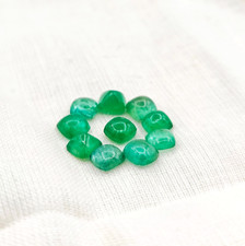 4.15CT Wonderful Sugarloaf 100 Natural Emerald Cabochon Loose Gemstone