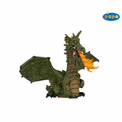 Papo 39025 - Feuerspeiender Drache mit Flügeln grün