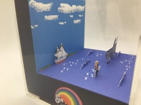 Jaws The Movie Nintendo NES Shadow Box Diorama Cube LJN Steven Spielberg