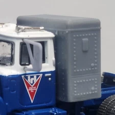 1:64 3D Printed Vintage Rest Rite Style 36" Semi Truck Sleeper For DCP Speccast