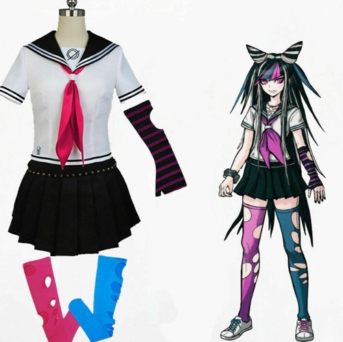 Danganronpa Dangan Ronpa Ibuki Mioda Cosplay Kostüm Perücke Halloween Party Outfits - Bild 3 von 15