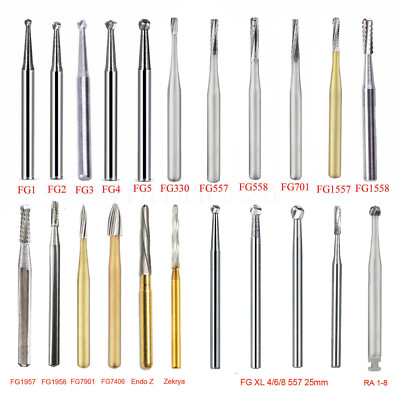 Acero de Dental Tungsteno FG Fresas de Carburo para Alta Velocidad /Zekrya FG