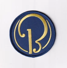 Beechcraft® Blue and Gold Logo Shoulder Patch, 3.5 inch, Embroidered, Hook and