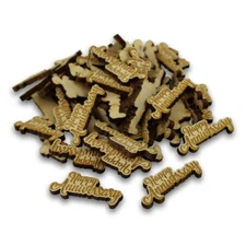 Happy Anniversary Confetti - 100 Pieces Laser Cut Wood Table Scatter