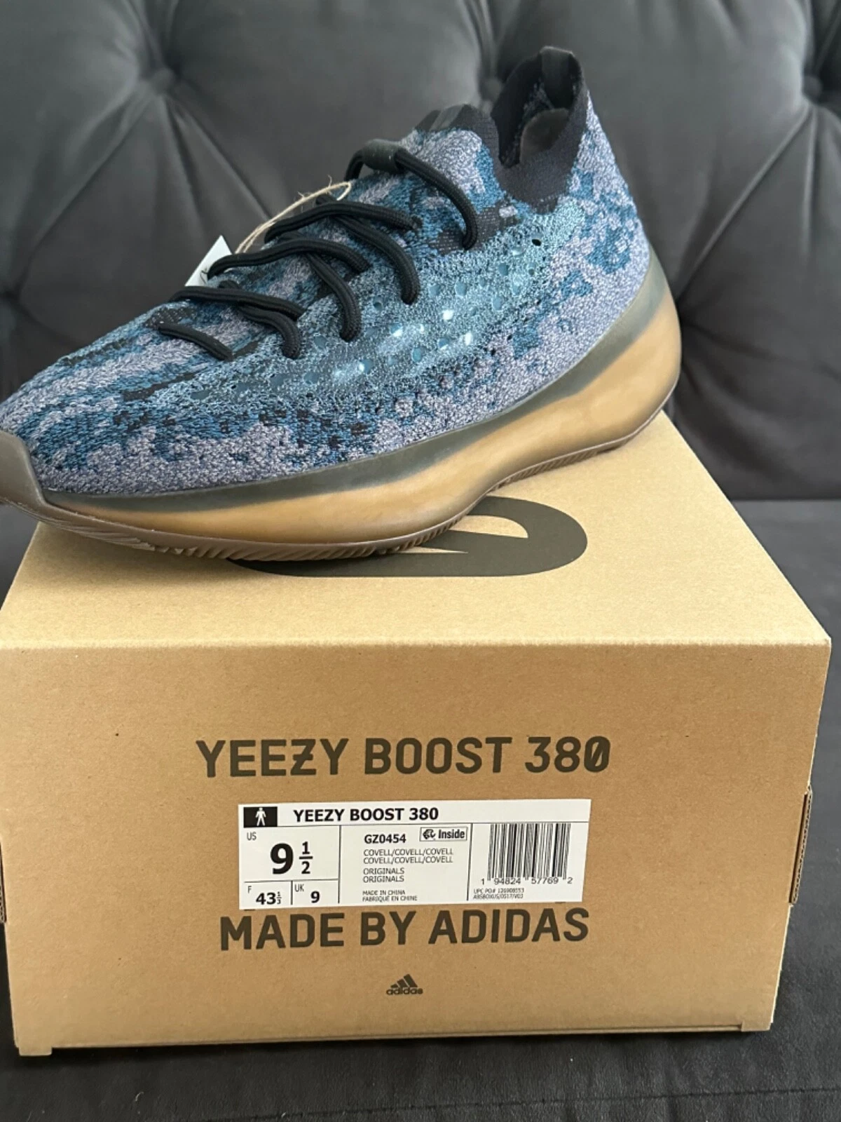 Taglia 9 5 Adidas Yeezy Boost 380 Covellite