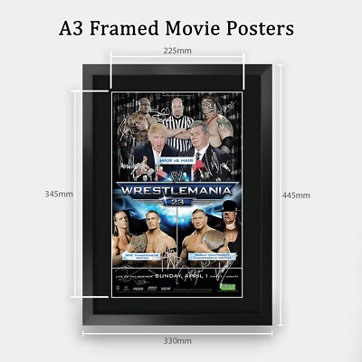 WrestleMania 23 Programme WWF WWE Wrestling Fan Gifts A3 Poster