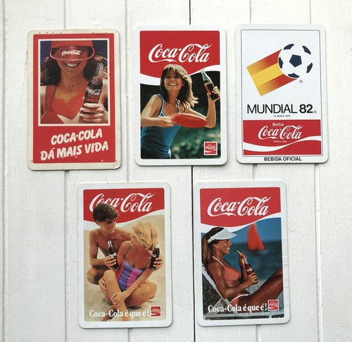 Vintage Coca Cola pocket calendars, Coke advertising 1981 to 1985, set of 5 - 第 1/8 張圖片