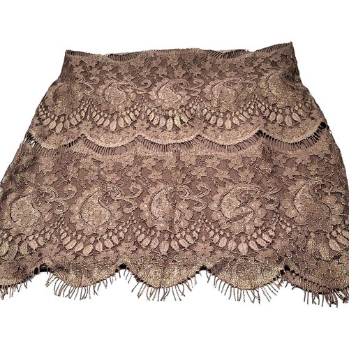 R&M Richards 2 Piece Women's Mocha Lace Sequin Embellished Dress & Jacket Size 6 - Picture 6 of 6