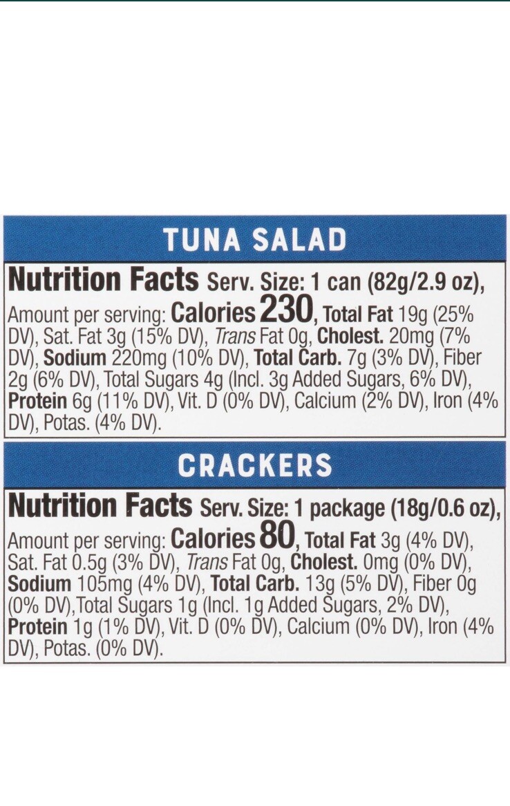 12Pack BUMBLE BEE Snack on the Run Tuna Salad with Crackers Tuna Fish 3.5oz eBay