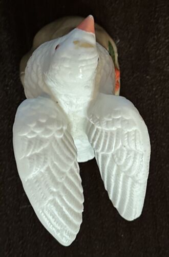 VTG Price Dove Figurine White Fine Porcelain Floral Base 5.5" Tall Collectible - Picture 5 of 6