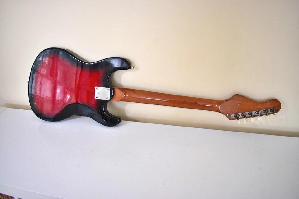 1960s Teisco Del Rey Electric Guitar VG Condition Gig Bag! - Image 2 of 4