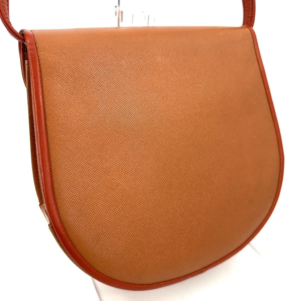 复古 YSL 橙色单肩包 皮革 — 第 3/4 张图片