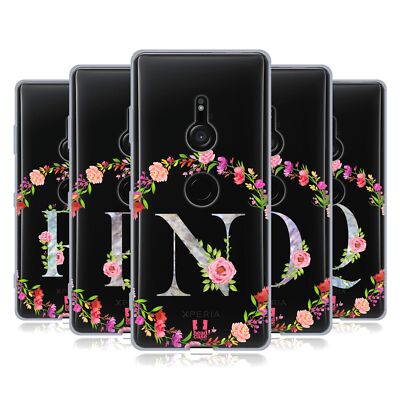 HEAD CASE DESIGNS DECORATIVE INITIALS 2 SOFT GEL CASE FOR SONY PHONES 1