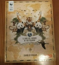 Il giro del mondo in 180 figurine-diario di viaggio-coop-album wwf 2012 Completo