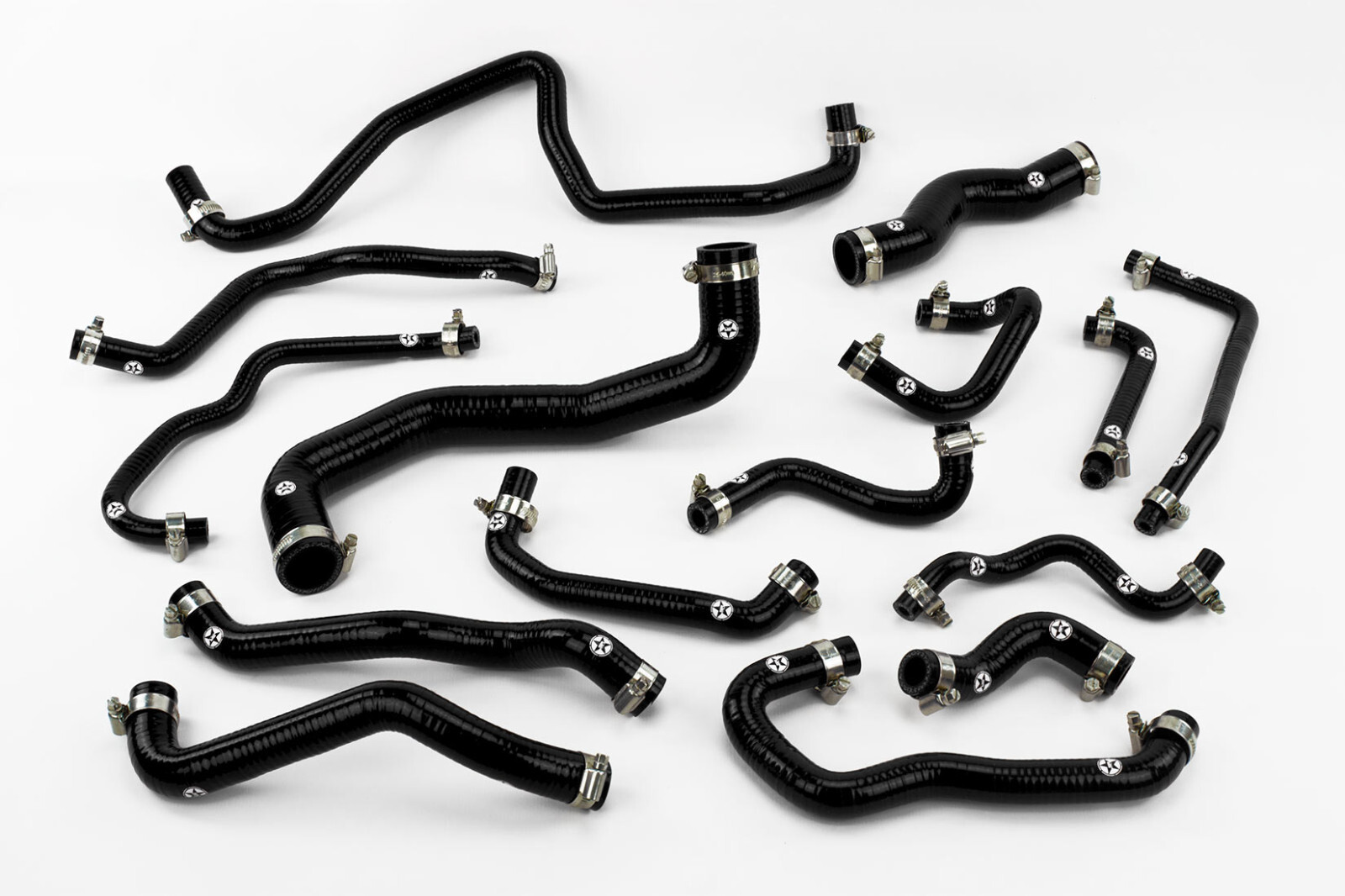 Stoney Silicone Radiator Coolant/Breather Hose fit Nissan 350Z Z33 VQ35DE Black