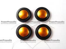4PCS 25.4mm 25.5mm 1" silk Gold Titanium Dome Tweeters voice coil Round Wire