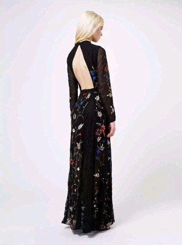 BNWT Miss Selfridge embroidered black 