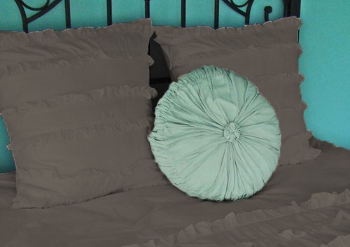 2 piezas mini fundas de almohada con volantes 1000 TC 200% algodón egipcio liso todos los tamaños y colores - Imagen 6 de 23