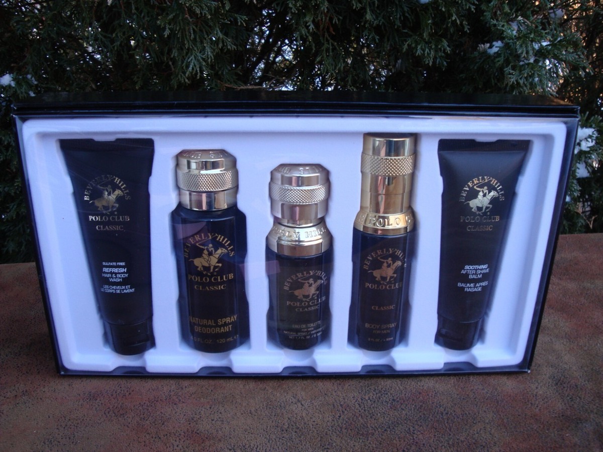 Beverly Hills Polo Club Classic 5-Piece Gift Set for Men NEW