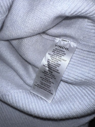 $395 NWT Vince Raglan Sleeve Wool Blend Powder Blue Cardigan sz XS; M; L - Imagen 14 de 17