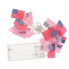 1 Set Luci Stringa Forma Bandiera Americana Senza Batteria (Colori Assortiti) UK