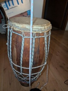 Rope Dholak Mango Wood Indian Folk Traditional Musical Instrument