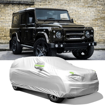 200'' Full Car Cover Outdoor Dust Snow Rain UV Resistant For Land Rover Defender